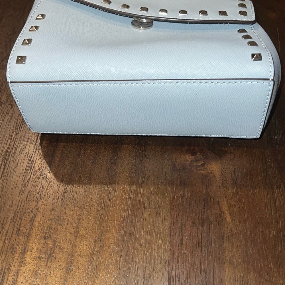 Michael Kors Pale Blue Studded Mini Bag - Picture 4 of 5